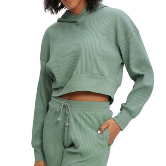 Noize Tops - NOIZE Ribbed Cropped Hoodie (NWT)